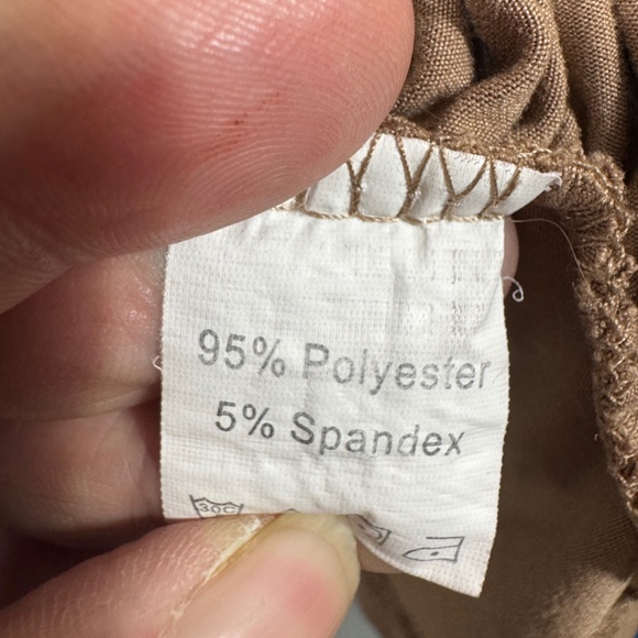 Shein Curve Dress Womens Plus Size 3XL Beige Faux Wrap Knee length Minimalist - Picture 2 of 8